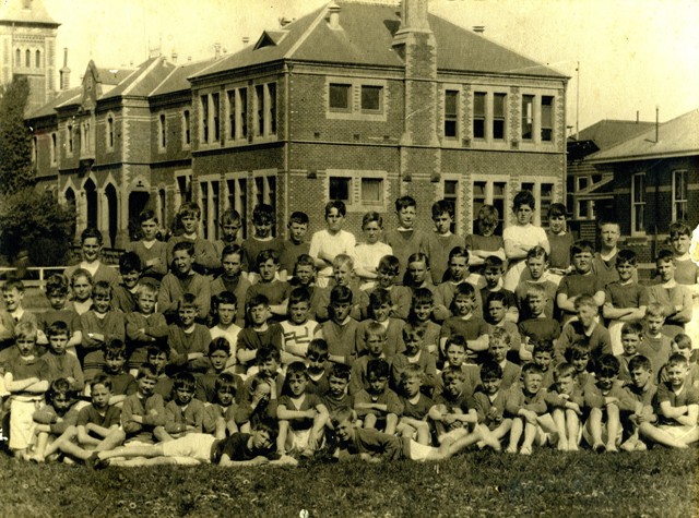 Competitors at the First Preparatory School Sports, 1924.
